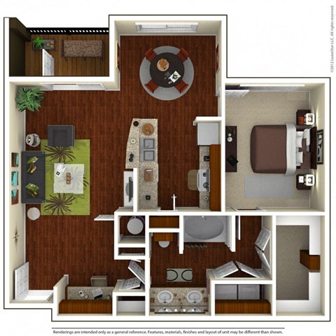 1x1 E 898 sq.ft (Zen)